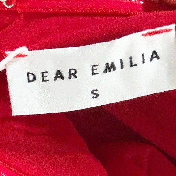 Dear Emilia Blushing Cinderella Hello Molly Maxi Dress Red Small Formal NWT - Picture 11 of 12